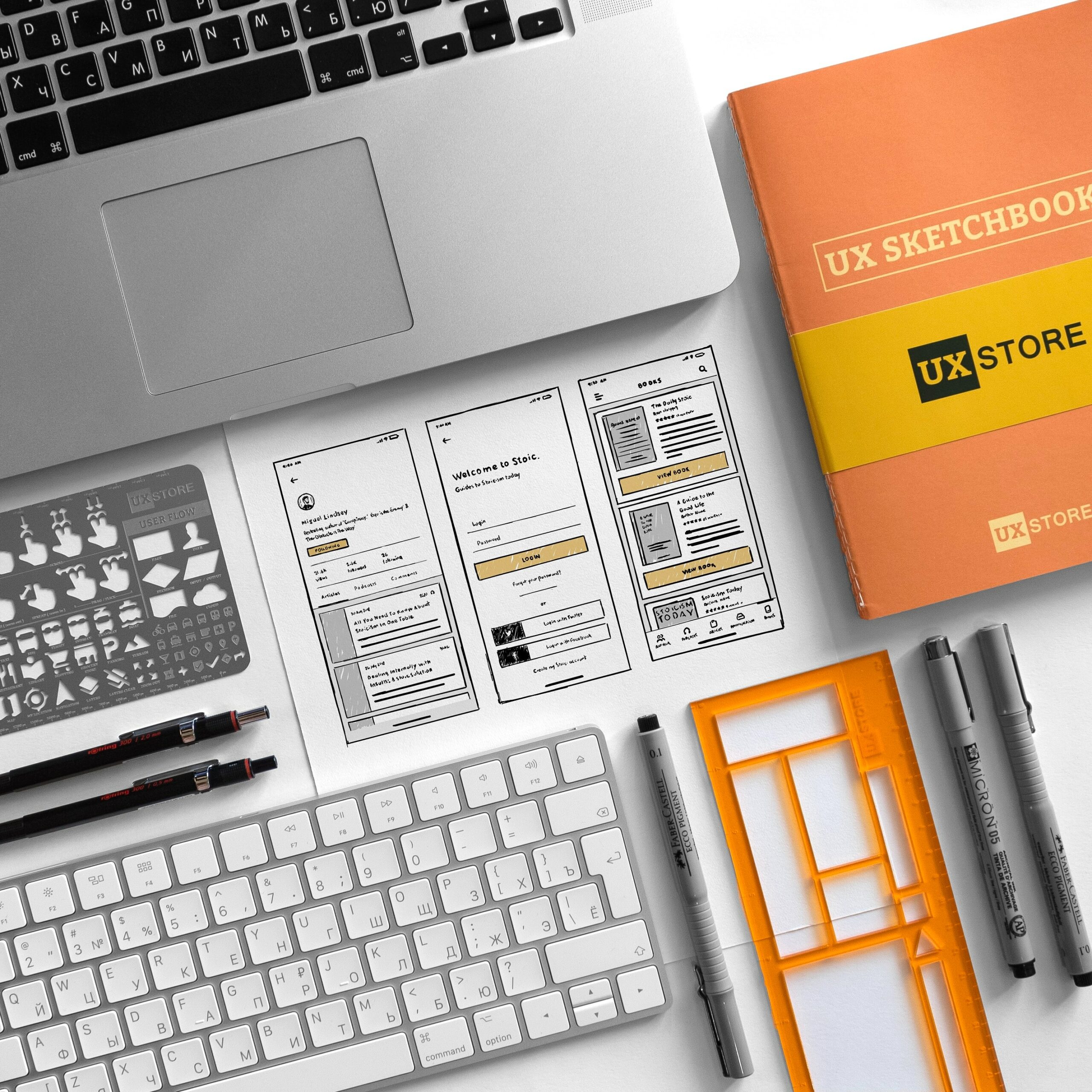ui-ux-design-book-and-there-is-some-wireframes-for-a-mobile-app