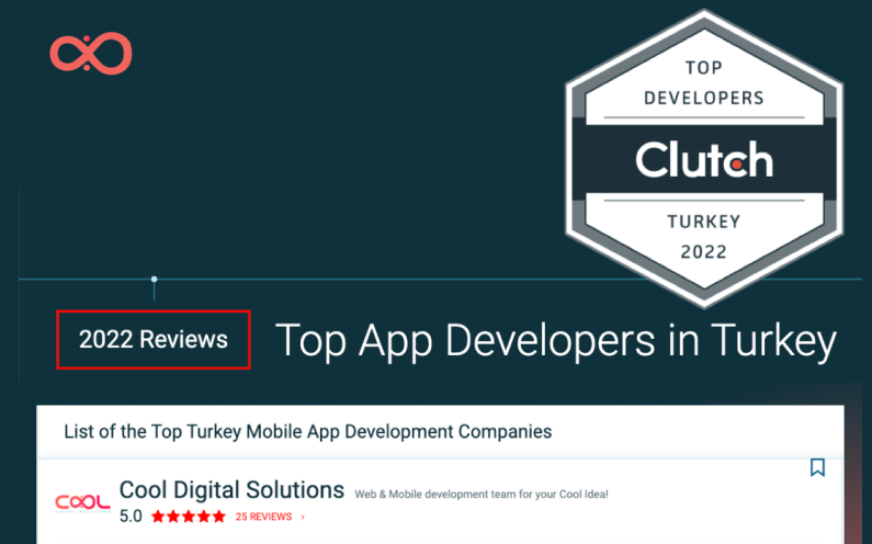 Cool Digital Solutions Recognized as One of the Best App Developers Companies in Turkey by Clutch